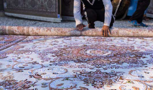 روش اصولی لول کردن قالی در قالیشویی کوهک